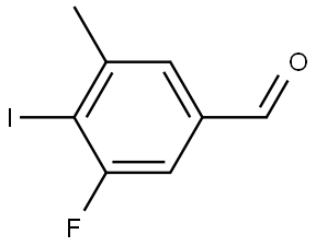 3-Fluoro-4-iodo-5-methylbenzaldehyde 结构式
