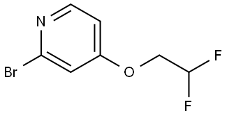 2-Bromo-4-(2,2-difluoroethoxy)pyridine 结构式
