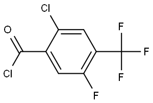 2-Chloro-5-fluoro-4-(trifluoromethyl)benzoyl chloride 结构式