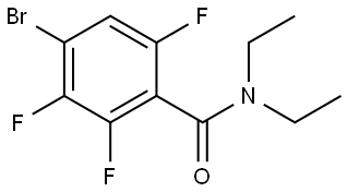 4-Bromo-N,N-diethyl-2,3,6-trifluorobenzamide 结构式