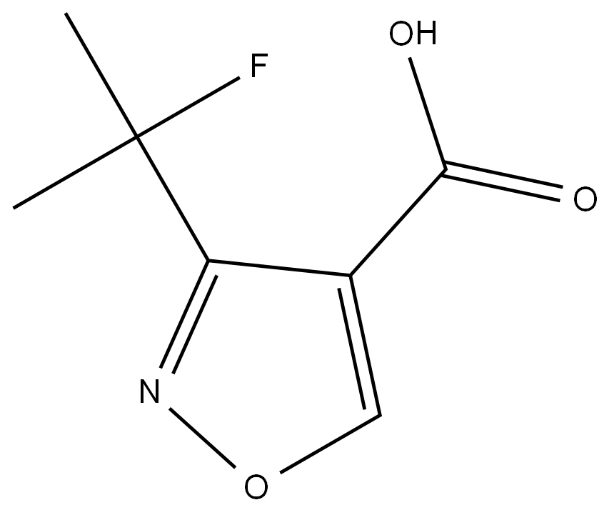 3-(2-氟丙-2-基)异恶唑-4-羧酸 结构式