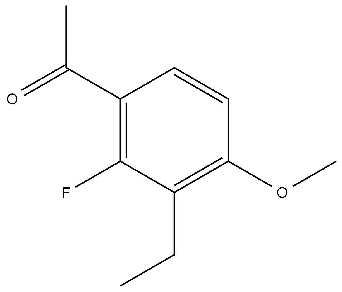 1-(3-Ethyl-2-fluoro-4-methoxyphenyl)ethanone 结构式