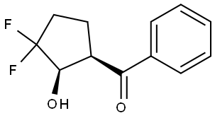 (1R,2R)-3,3-Difluoro-2-hydroxycyclopentyl]phenylmethanone 结构式
