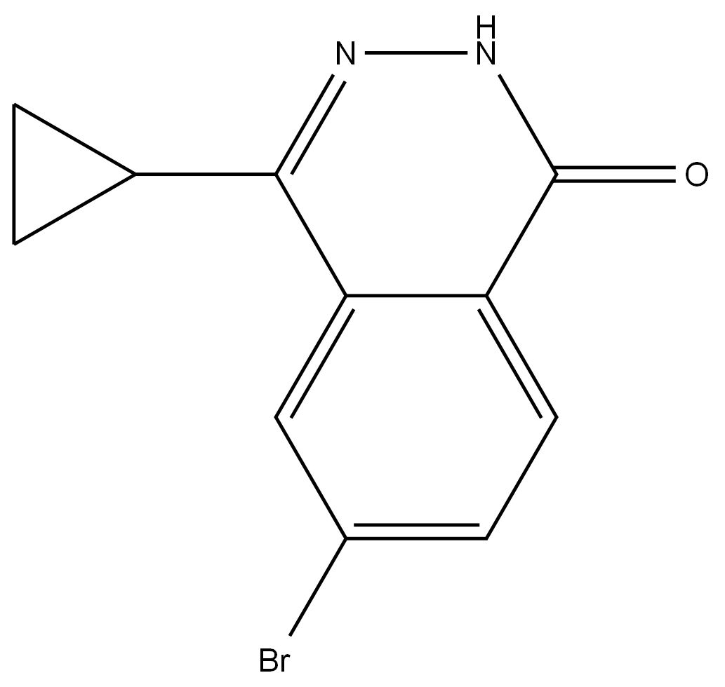 6-溴-4-环丙基二氮杂萘-1(2H)-酮 结构式