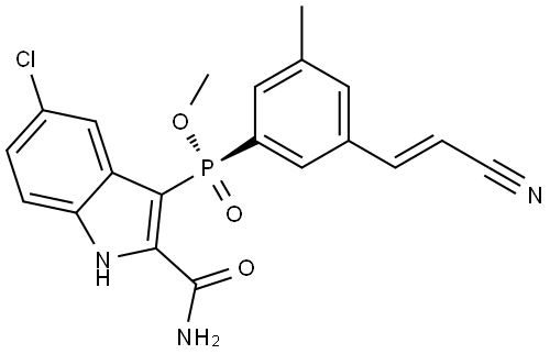 磷迪韦林异构体 结构式