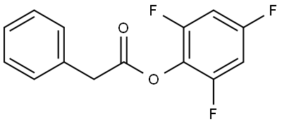 Benzeneacetic acid, 2,4,6-trifluorophenyl ester 结构式