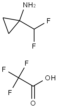 1-(difluoromethyl)cyclopropan-1-amine 2,2,2-trifluoroacetate 结构式