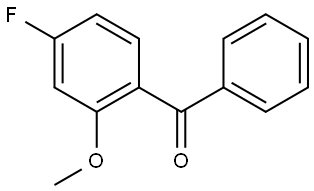 (4-fluoro-2-methoxyphenyl)(phenyl)methanone 结构式