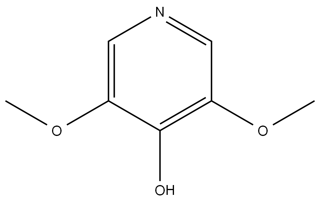 3,5-二甲氧基4-吡啶醇-, 3014410-41-1, 结构式