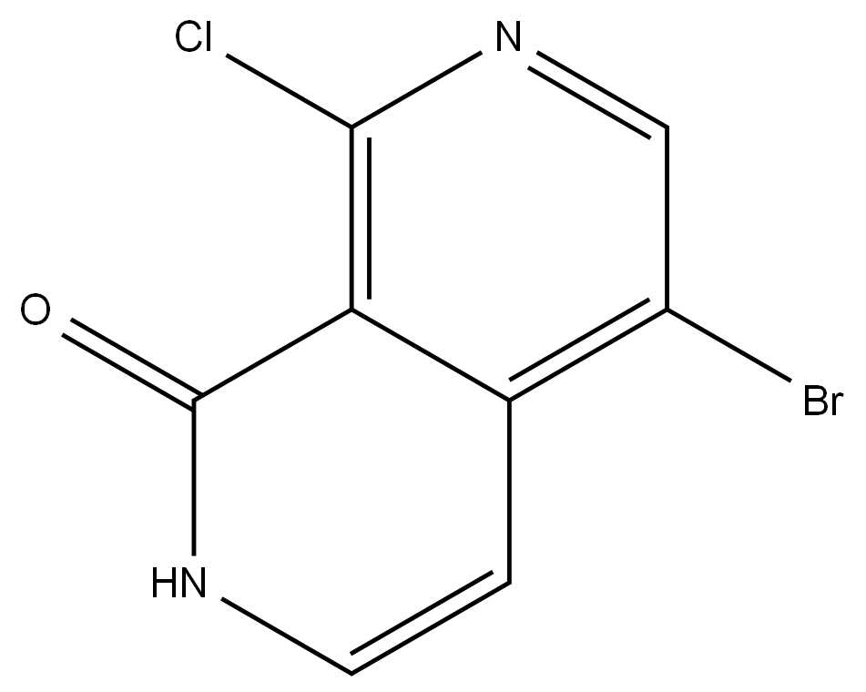 5-溴-8-氯-2,7-萘啶-1(2H)-酮 结构式