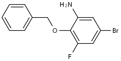 2-(苄氧基)-5-溴-3-氟苯胺 结构式
