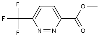 3-Pyridazinecarboxylic acid, 6-(trifluoromethyl)-, methyl ester Structure
