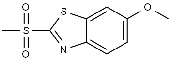 6-Methoxy-2-(methylsulfonyl)benzothiazole 结构式