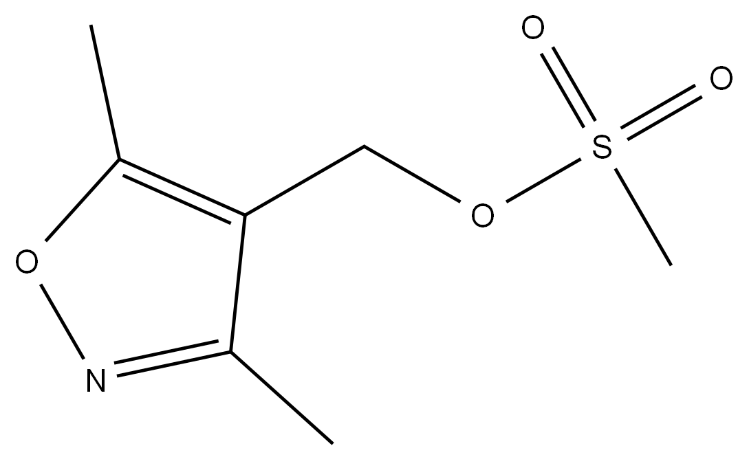 methanesulfonic acid 3,5-dimethyl-isoxazol-4-ylmethyl ester 结构式