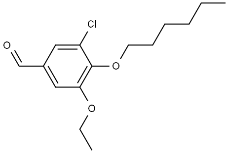 3-Chloro-5-ethoxy-4-(hexyloxy)benzaldehyde 结构式