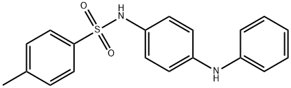 4-甲基-N-[4-(苯胺基)苯基]苯磺酰胺, 100-93-6, 结构式