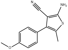 2-AMINO-4-(4-METHOXYPHENYL)-5-METHYLTHIOPHENE-3-CARBONITRILE Structure