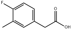 4-フルオロ-3-メチルフェニル酢酸 化学構造式
