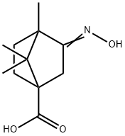 3-[(E)-HYDROXYIMINO]-4,7,7-TRIMETHYL-BICYCLO[2.2.1]HEPTANE-1-CARBOXYLIC ACID 结构式