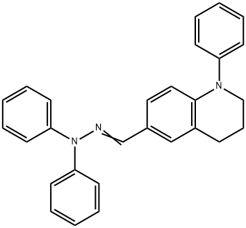 1,2,3,4-Tetrahydro-1-phenyl-6-quinolinecarboxaldehydediphenylhydrazon 结构式