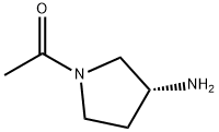 R-1-乙酰基-3-氨基吡咯烷盐酸盐, 1000870-09-6, 结构式