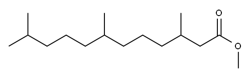 3,7,11-Trimethyldodecanoic acid methyl ester 结构式