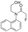 2-Fluoro-N-(2-hydroxyethyl)-N-(1-naphtyl)acetamide Struktur