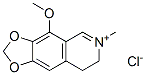 7,8-dihydro-4-methoxy-6-methyl-1,3-dioxolo[4,5-g]isoquinolinium chloride Structure