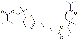 bis[1-isopropyl-2,2-dimethyl-3-(2-methyl-1-oxopropoxy)propyl] adipate 结构式