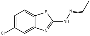 Acetaldehyde, (5-chloro-2-benzothiazolyl)hydrazone (9CI) 结构式