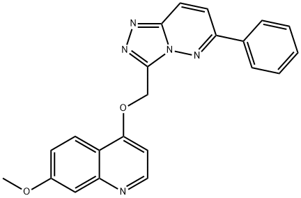 3-[(7-メトキシ-4-キノリルオキシ)メチル]-6-(1-メチル-1H-ピラゾール-4-イル)イミダゾ[1,2-b]ピリダジン