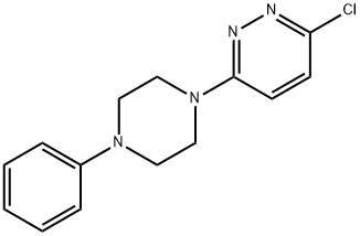 3-氯-6-(4-苯基哌嗪-1-基)哒嗪 结构式