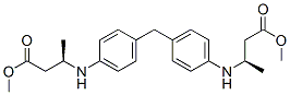 dimethyl N,N'-(methylenedi-4,1-phenylene)bis[2-methyl-beta-alaninate]  Struktur