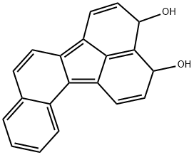 9,10-dihydro-9,10-dihydroxybenzo(j)fluoranthene 结构式