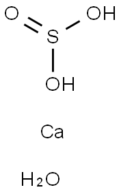 亚硫酸钙,二水, 10035-03-7, 结构式