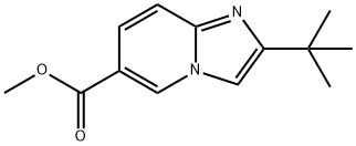 Methyl 2-tert-butylimidazo-[1,2-a]pyridine-6-carboxylate Struktur