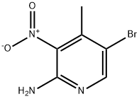 2-アミノ-5-ブロモ-3-ニトロ-4-ピコリン 化学構造式