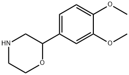 2-(3,4-二甲氧基苯基)吗啉 结构式