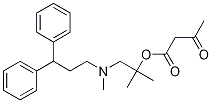 丁酸, 3-氧代-,2-[(3,3-二苯基丙基)甲氨基]-1,1-二甲基乙基 酯 结构式