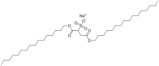 ジヘキサデシル2-ソジオスルホブタンジオアート 化学構造式
