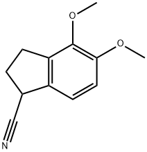 2,3-DIHYDRO-4,5-DIMETHOXY-1H-INDENE-1-CARBONITRILE 结构式