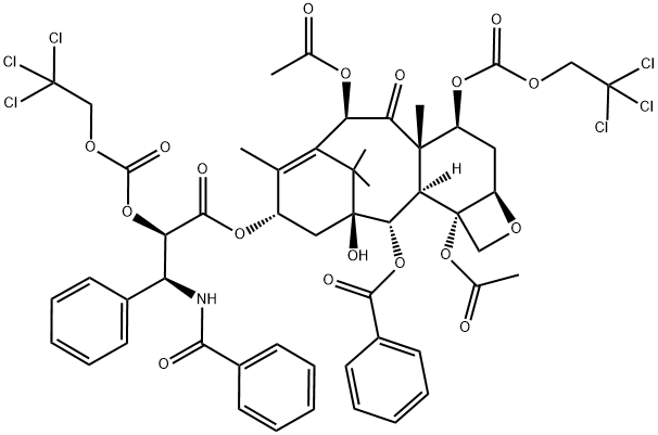 [2aR-[2aα,4β,4aβ,6β,9α(αR*,βS*),11α,12α,12aα,12bα]]-β-(BenzoylaMino)-α-[[(2,2,2-trichloroethoxy)carbonyl]oxy]-benzenepropanoic Acid 6,12b-Bis(acety Structure