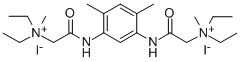 (4,6-Dimethyl-m-phenylenebis(iminocarbonylmethylene))bis(diethylmethyl ammonium iodide) 结构式