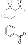1-(m-ニトロフェニル)-4,4,4-トリフルオロ-3-トリフルオロメチル-2-ブテン-1-オール 化学構造式
