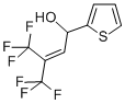 1-(2-チエニル)-4,4,4-トリフルオロ-3-トリフルオロメチル-2-ブテン-1-オール 化学構造式