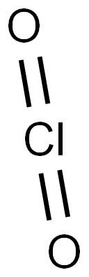 二氧化氯, 10049-04-4, 结构式
