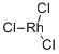 塩化ロジウム(Ⅲ) 化学構造式
