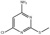 4-氨基-6-氯-2-甲硫基嘧啶, 1005-38-5, 结构式