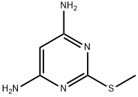 2-メチルチオピリミジン-4,6-ジアミン 化学構造式