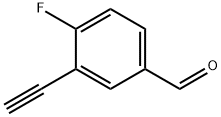 3-乙炔基-4-氟苯甲醛 结构式